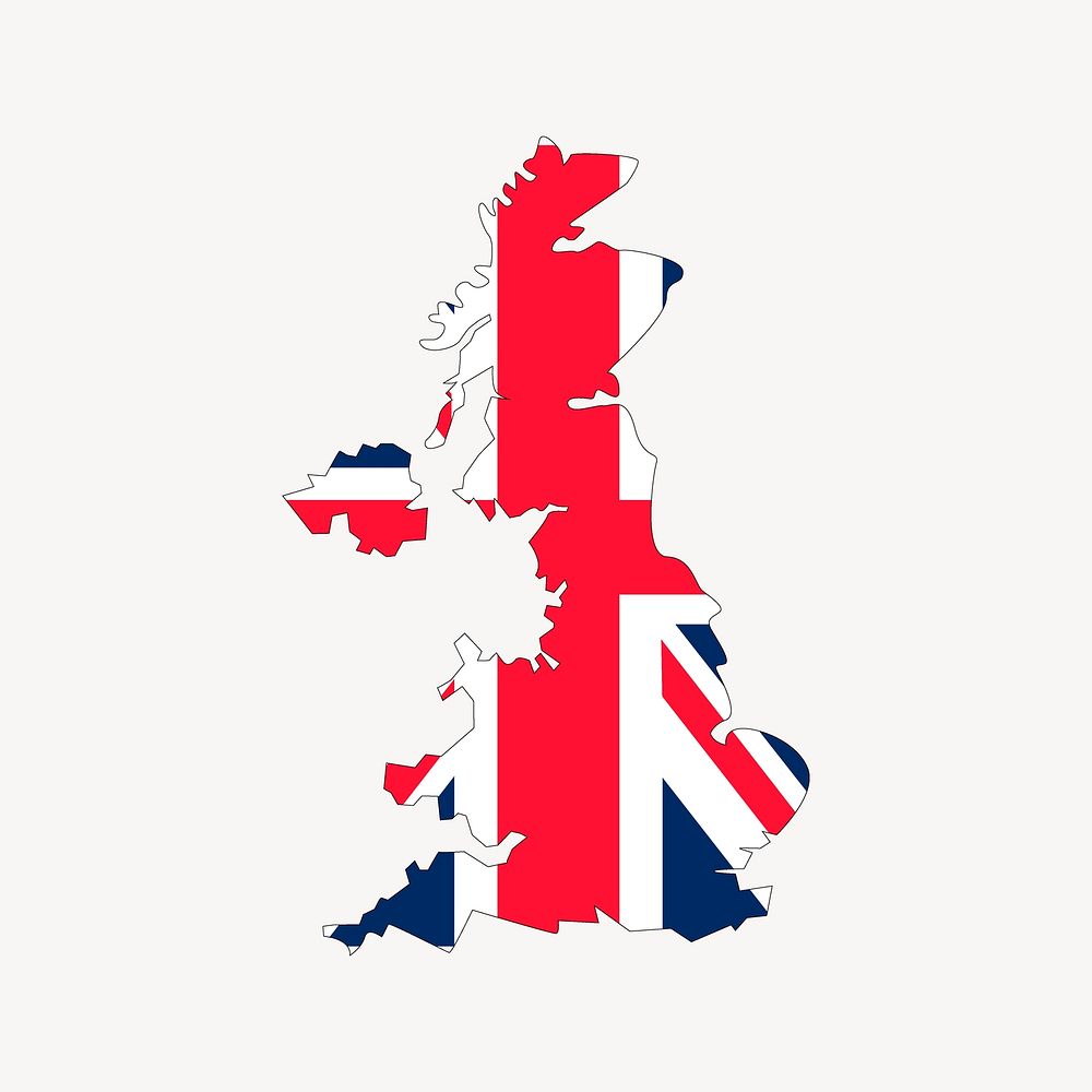 United Kingdom illustration. Free public domain CC0 image.