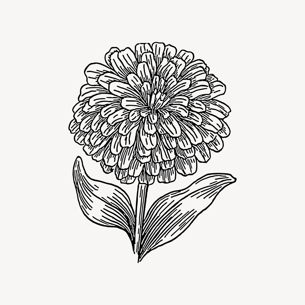 Flower clipart vector. Free public domain CC0 image.