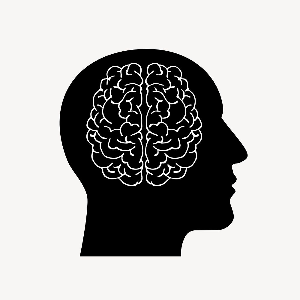 Human brain clip  art. Free public domain CC0 image. 