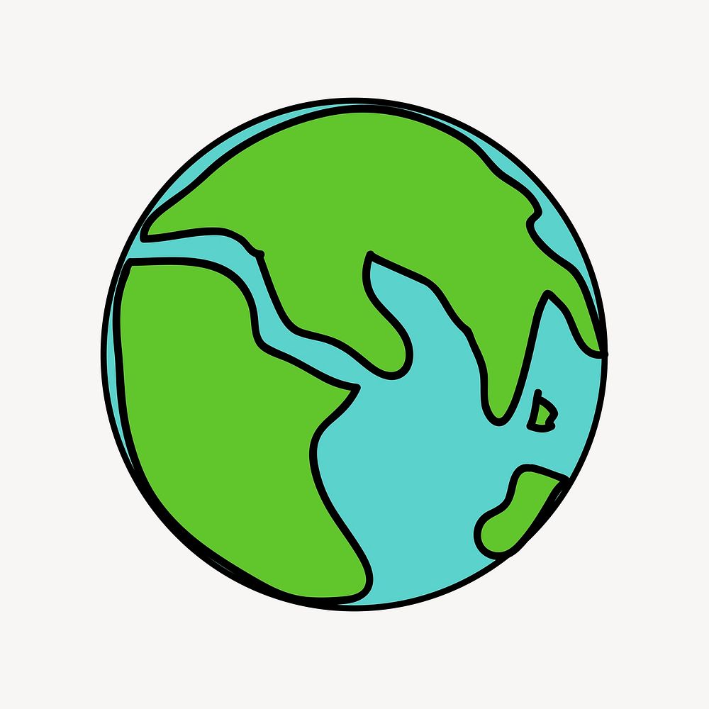 Earth  clip art vector. Free public domain CC0 image.