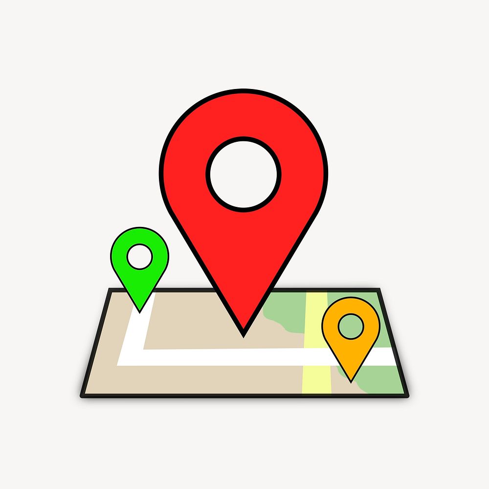 Location pin clip art psd. | Free PSD - rawpixel