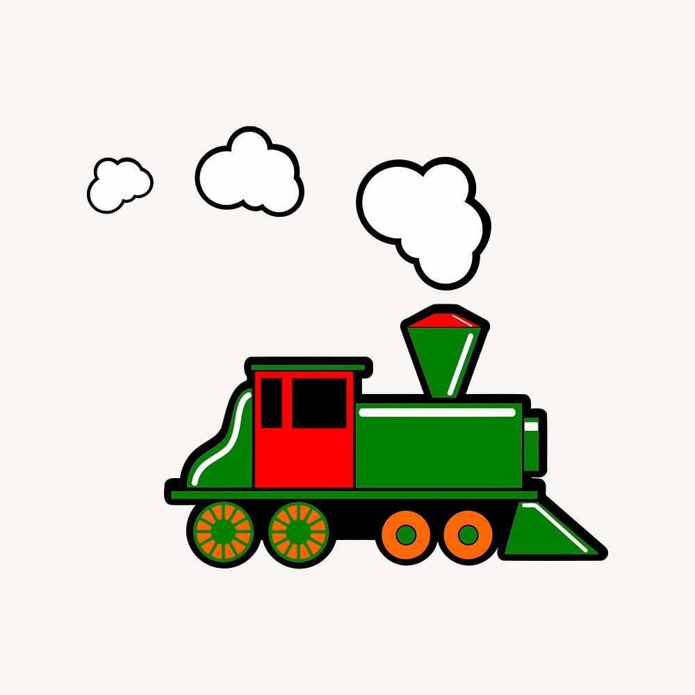 Train clip art vector. Free public domain CC0 image.