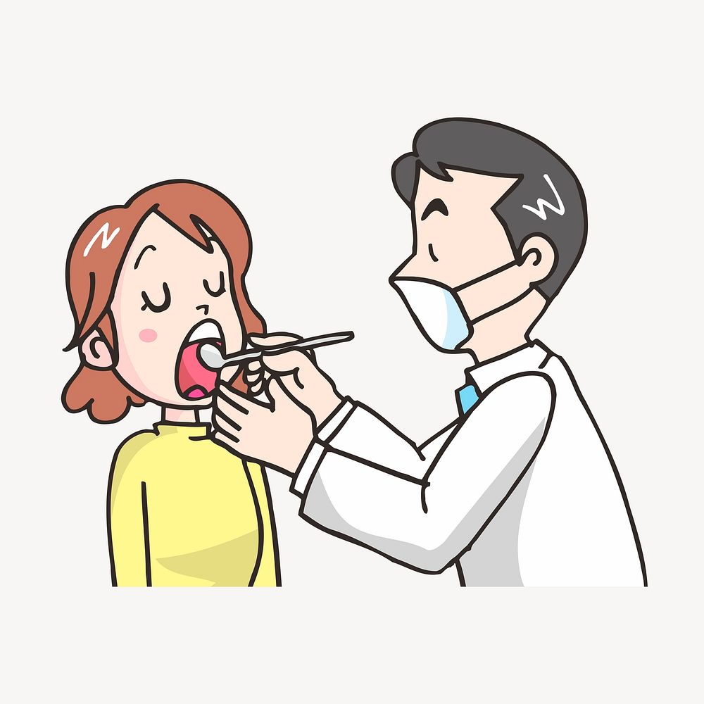 Dentist clipart illustration psd. Free public domain CC0 image.