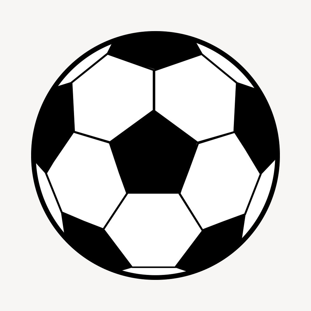 Soccer ball illustration. Free public domain CC0 image.