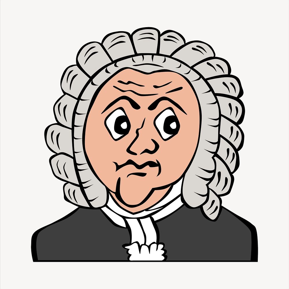 Judge illustration. Free public domain CC0 image.