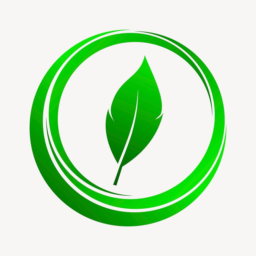 Green leaf clipart illustration vector. Free public domain CC0 image.