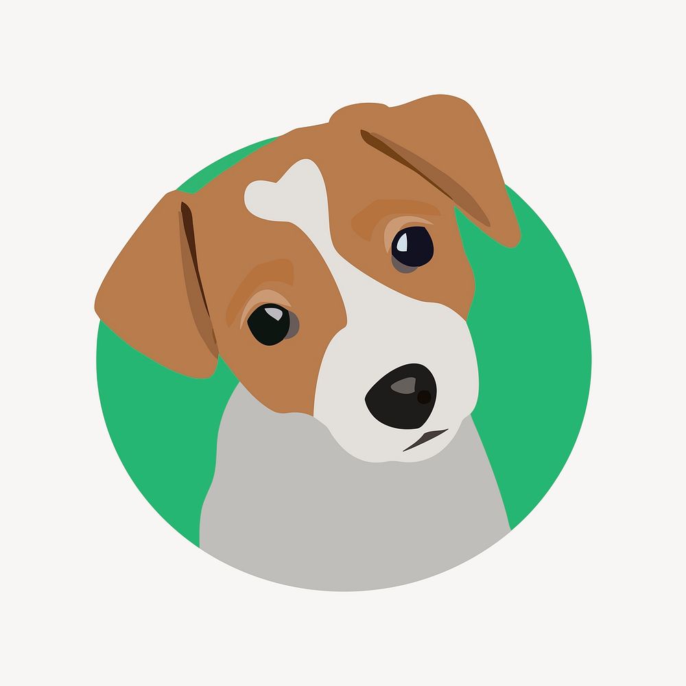 Jack Russell Terrier dog illustration vector. Free public domain CC0 image.