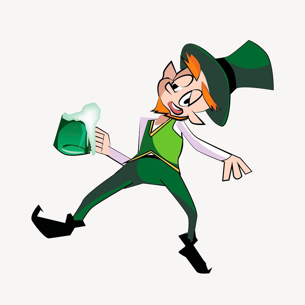 St. Patrick's Day clipart illustration vector. Free public domain CC0 image.