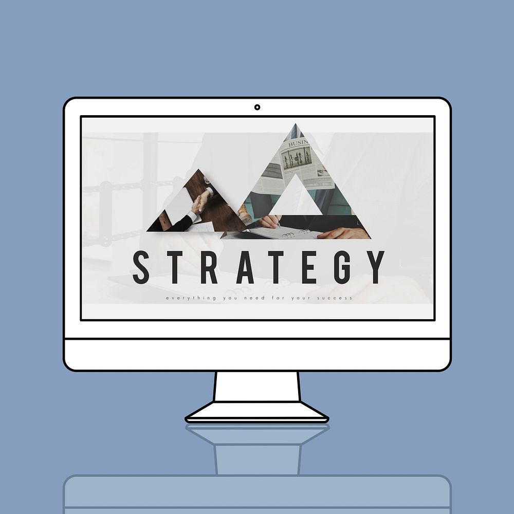 Triangle shaped abstract design business concept
