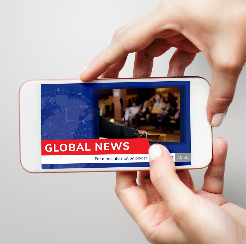 Graphic of global hot news in special report on mobile phone
