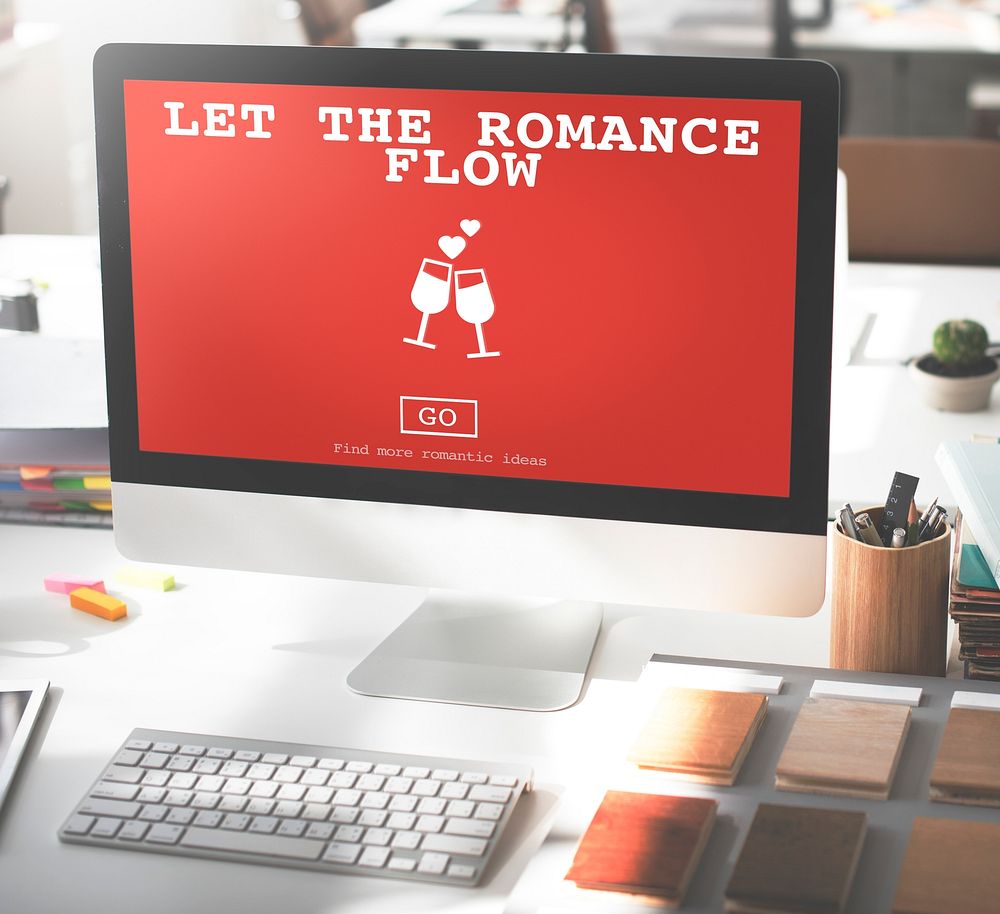 Let The Romance Flow Love Passion Valentines Concept