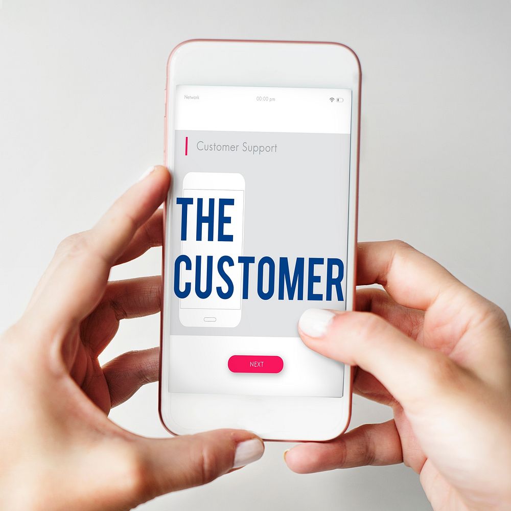 Customer Communication Phone Icon Concept