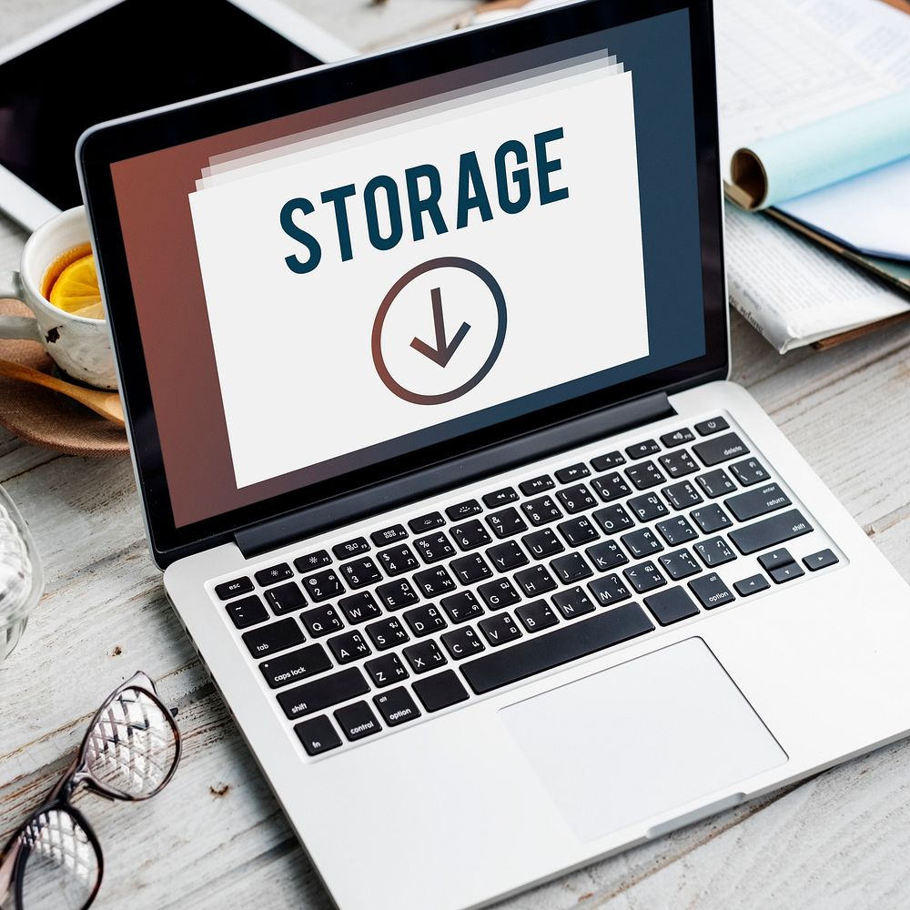 Storage Data Information Download Concept