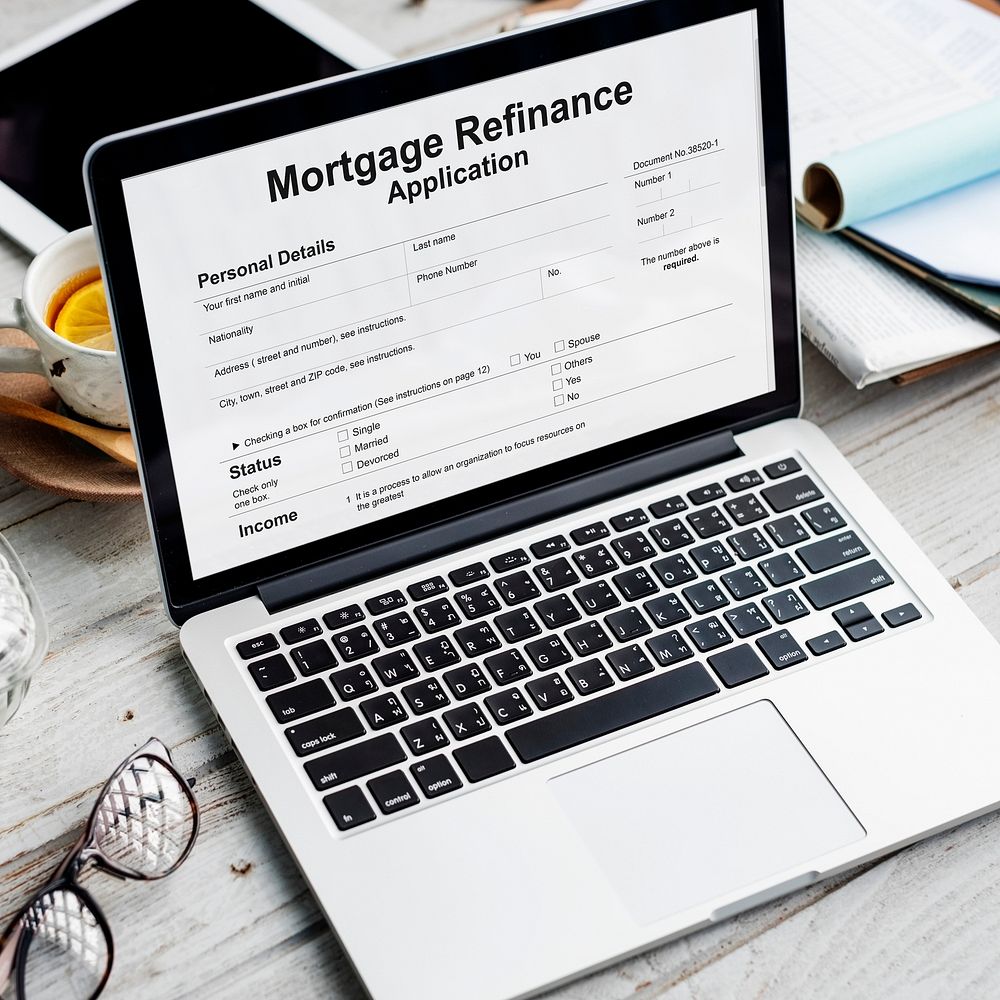 Mortgage Refinance Application Cash Loan Concept
