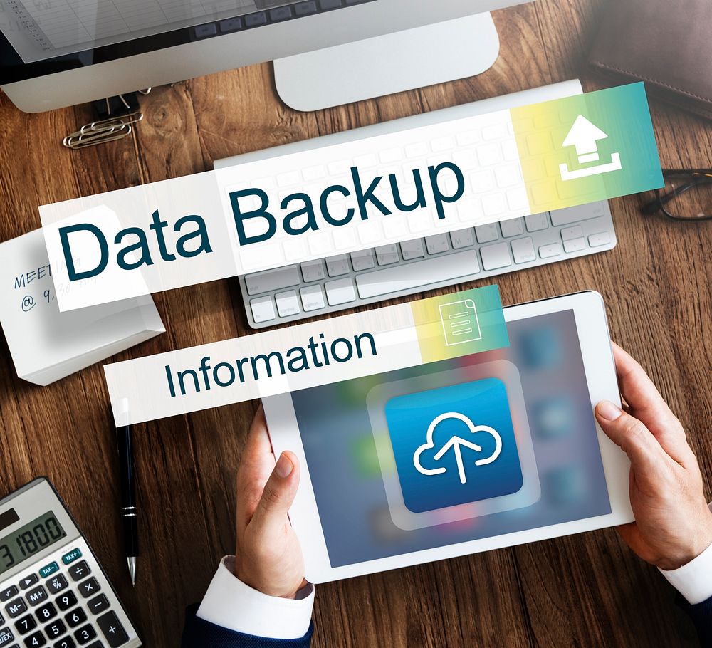 Data Backup Storage Transfer Concept