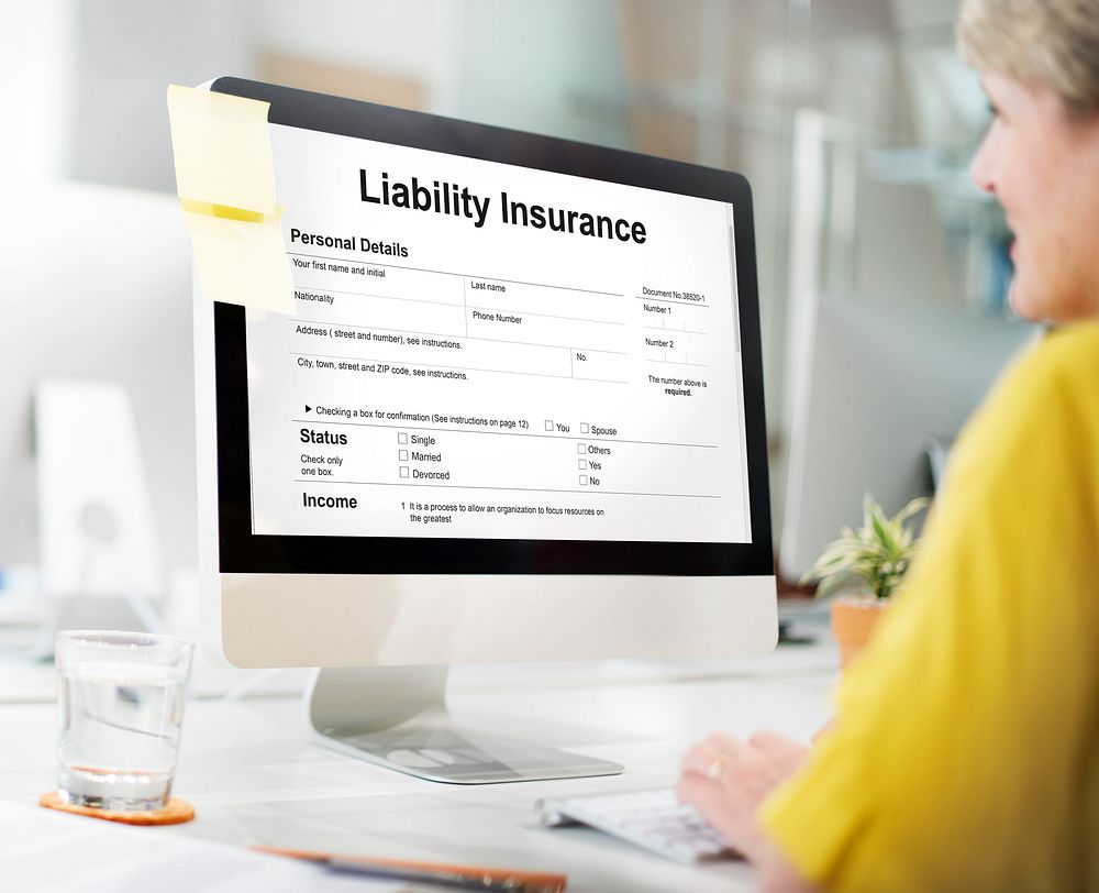 Liability Insurance Money RIsk Form Document Concept