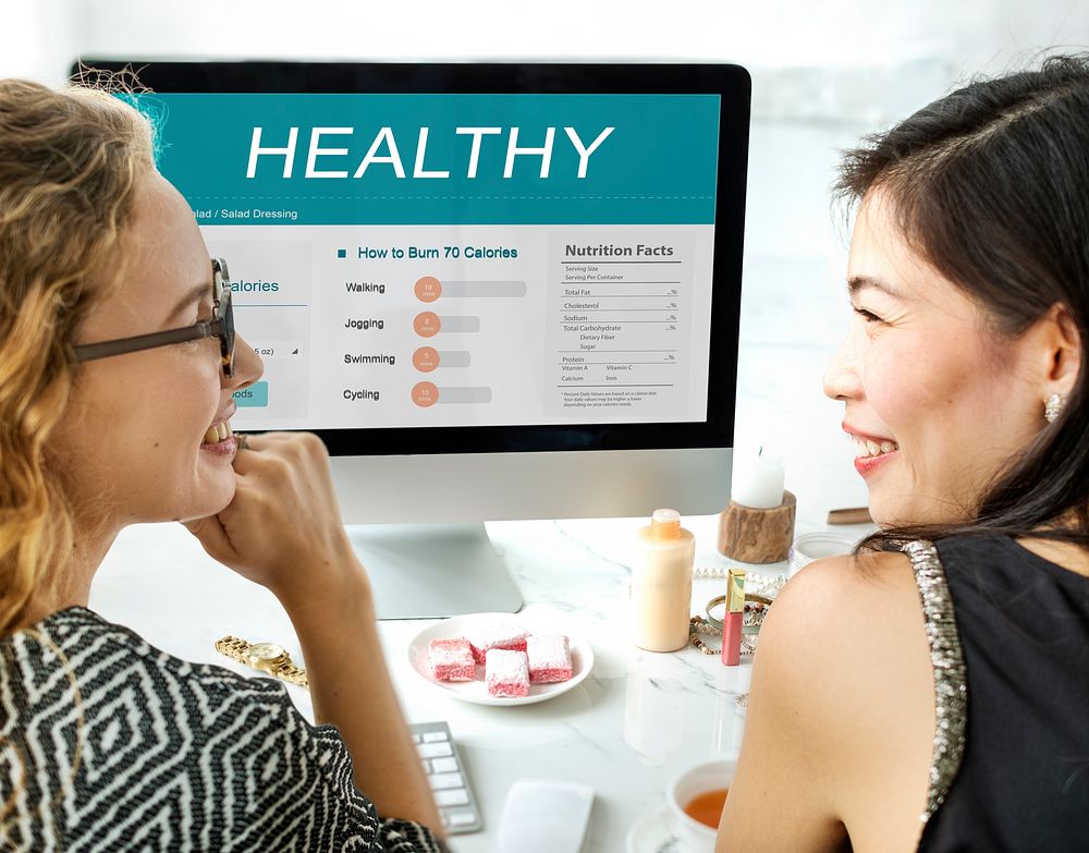 Health Fitness Nutrition Monitor Wellness Concept
