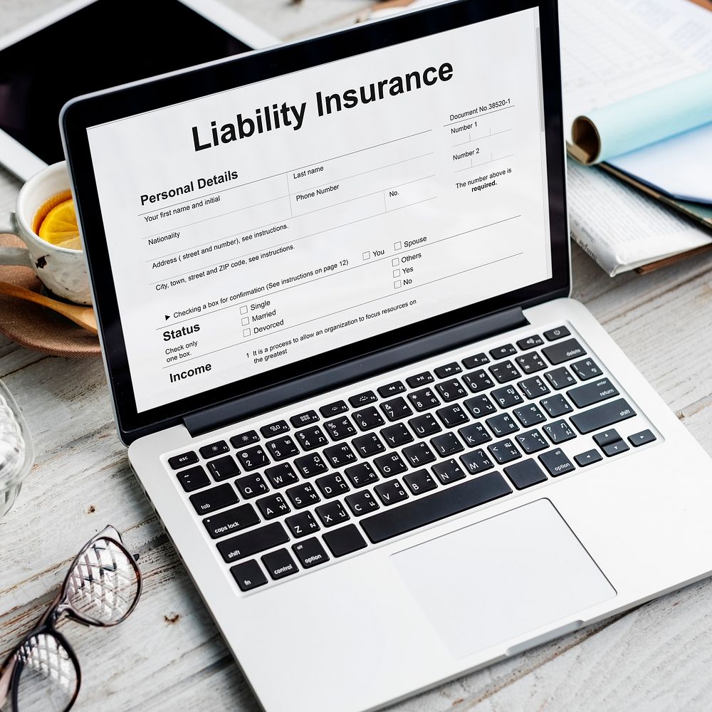 Liability Insurance Money RIsk Form Document Concept