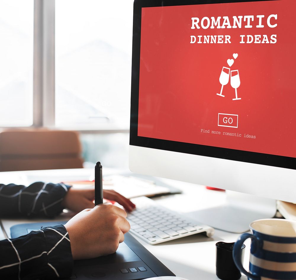 Romantic Dinner Ideas Romance Love Website Concept