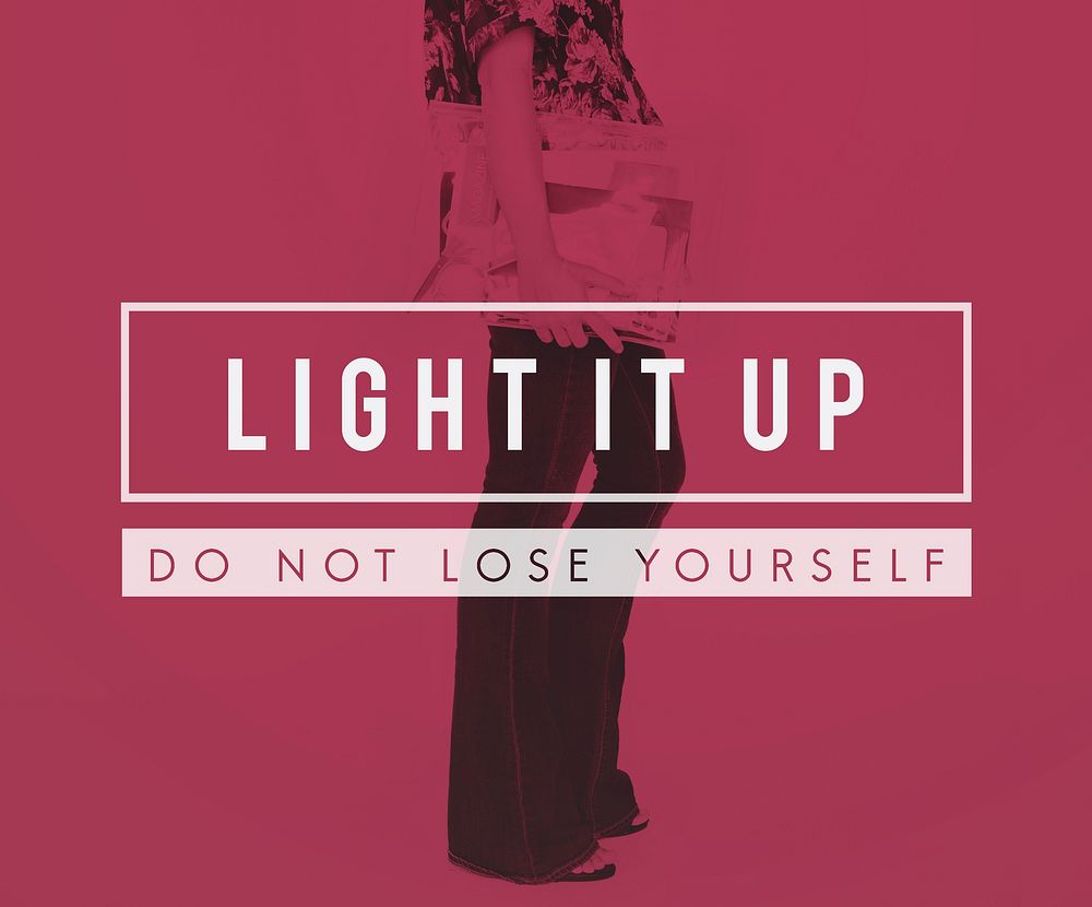 Light It Up Yourself Icon Word Motivation