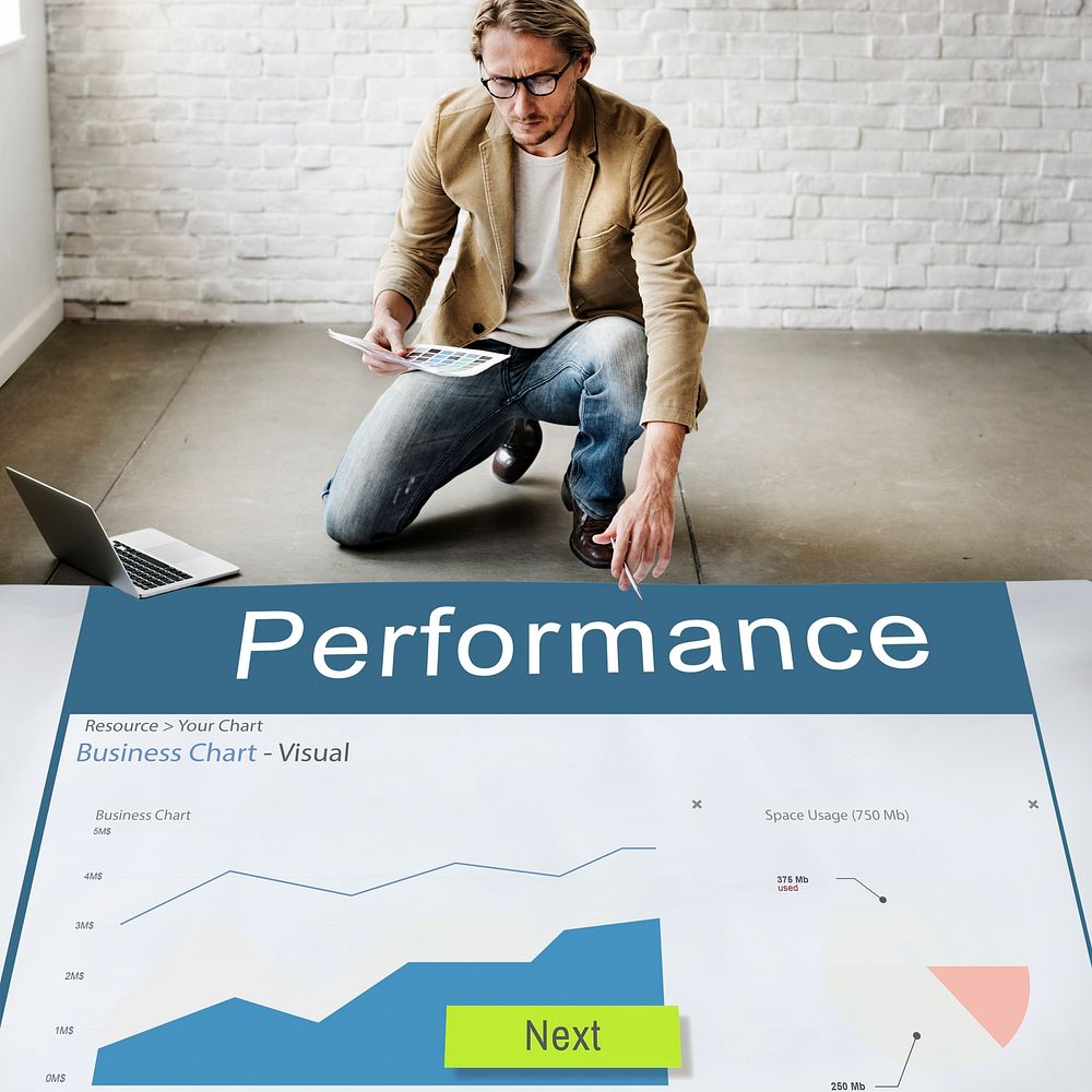 Information Performance Analysis Report Graphic Concept