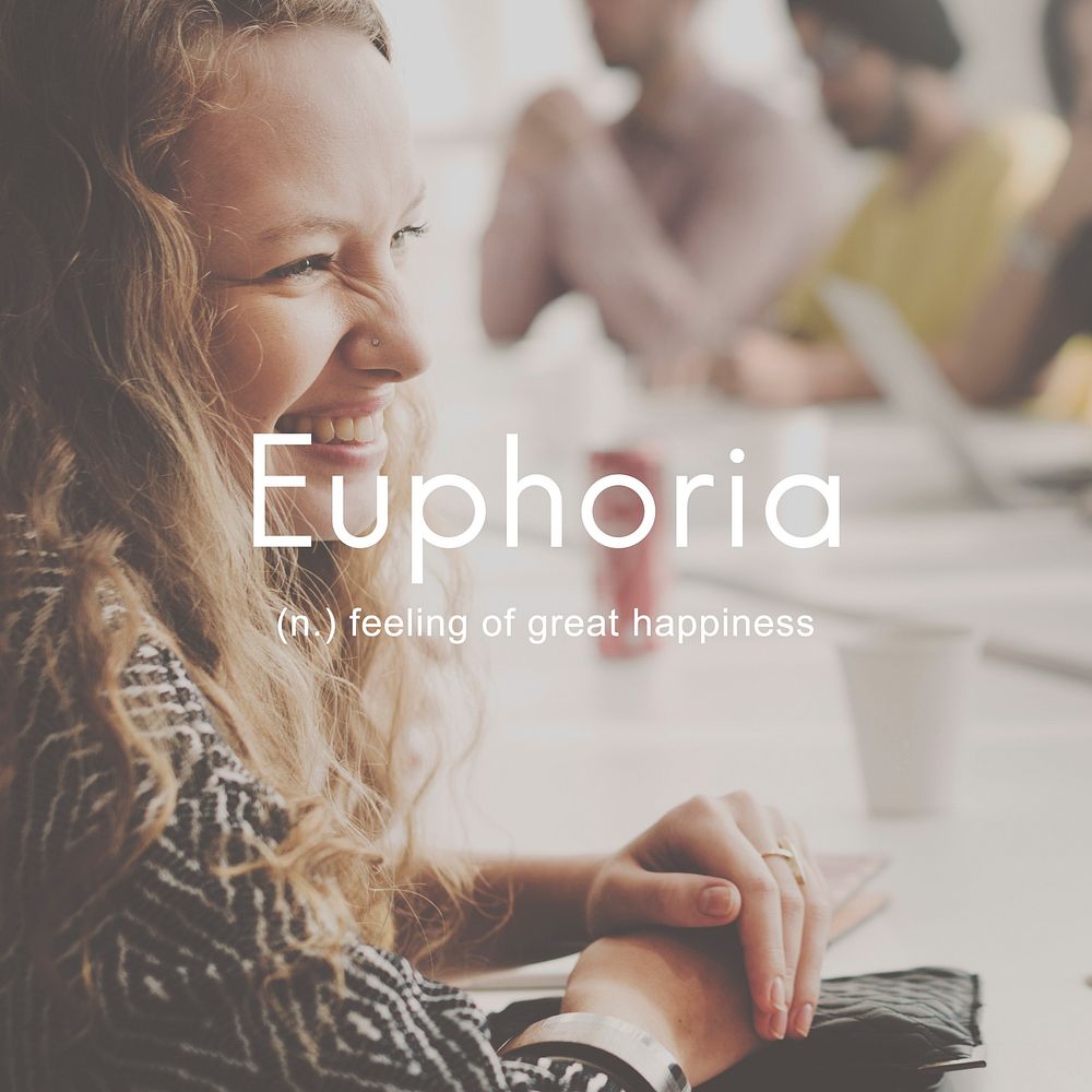 Euphoria Feeling Great Pleasure Happiness Concept