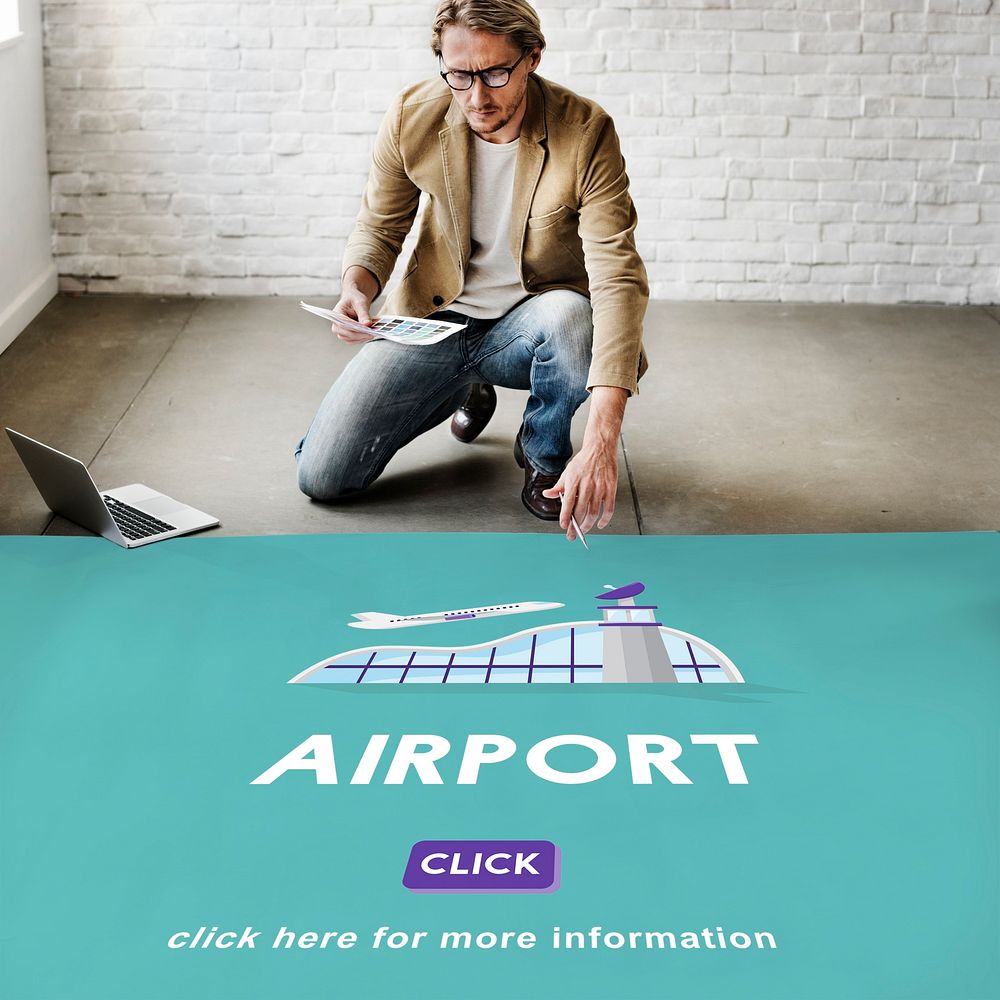 Airport Business Trip Flights Travel Information Concept