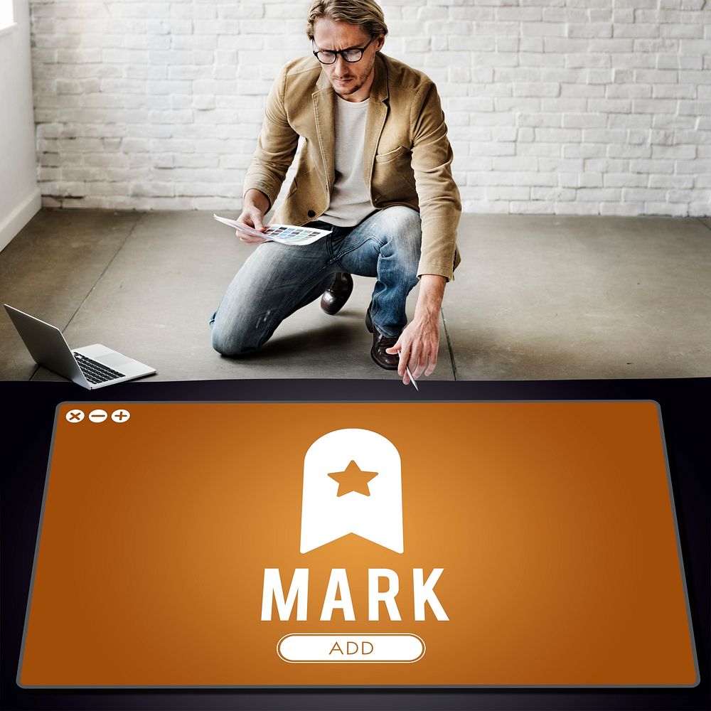 Mark Bookmark Content Web Online Management Concept