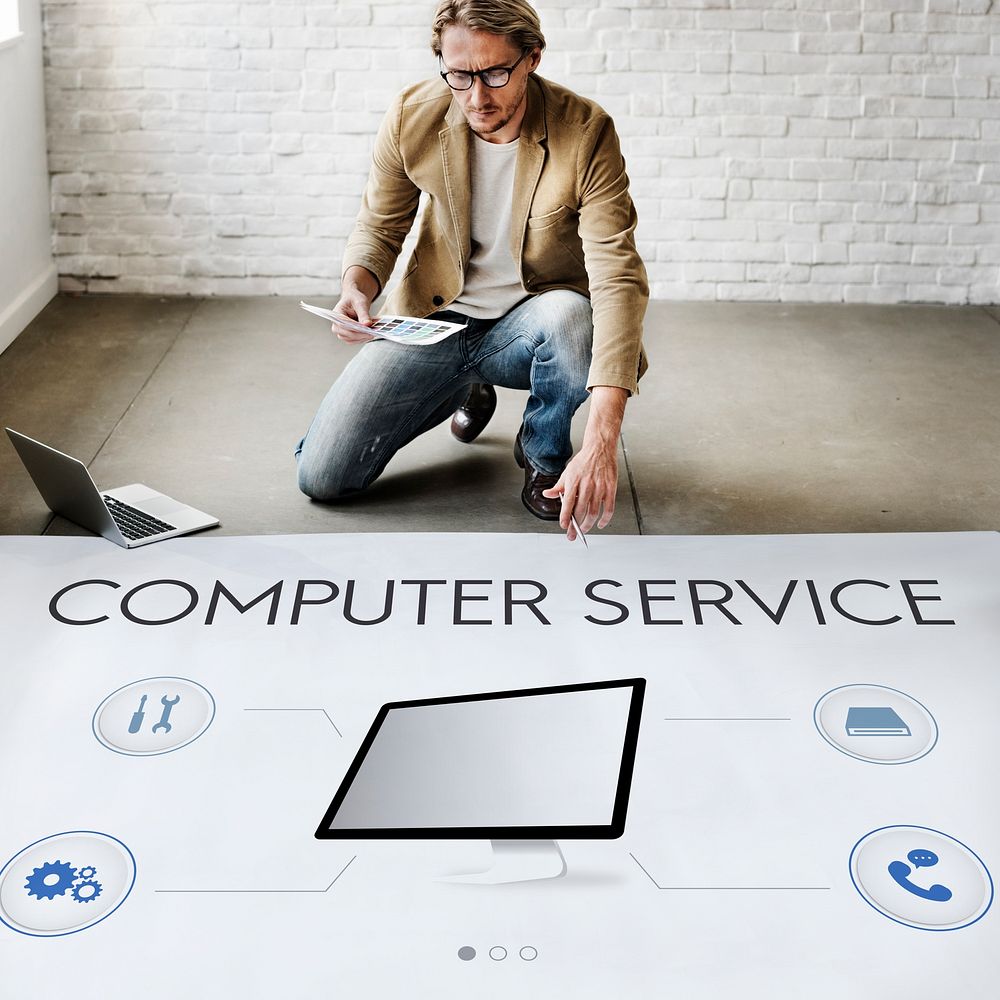 Computer Service Connection Assistance Support Concept