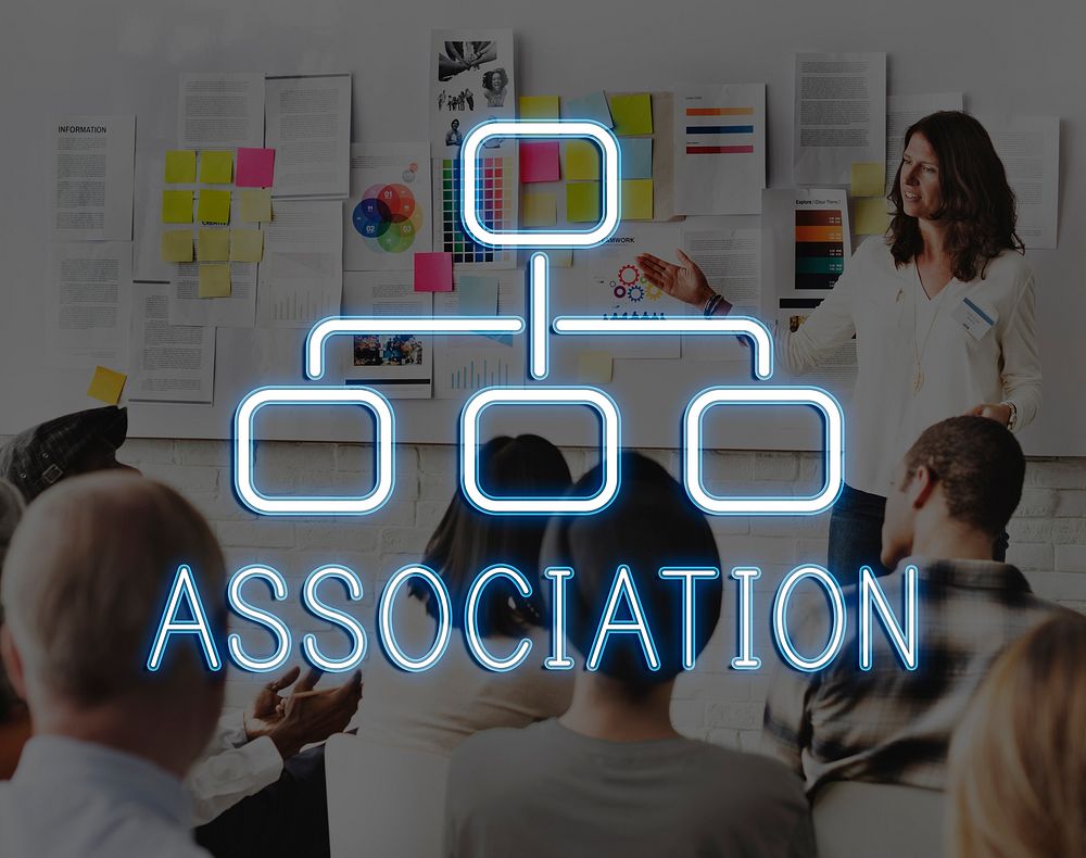 Association Organization Chart Business Company Concept