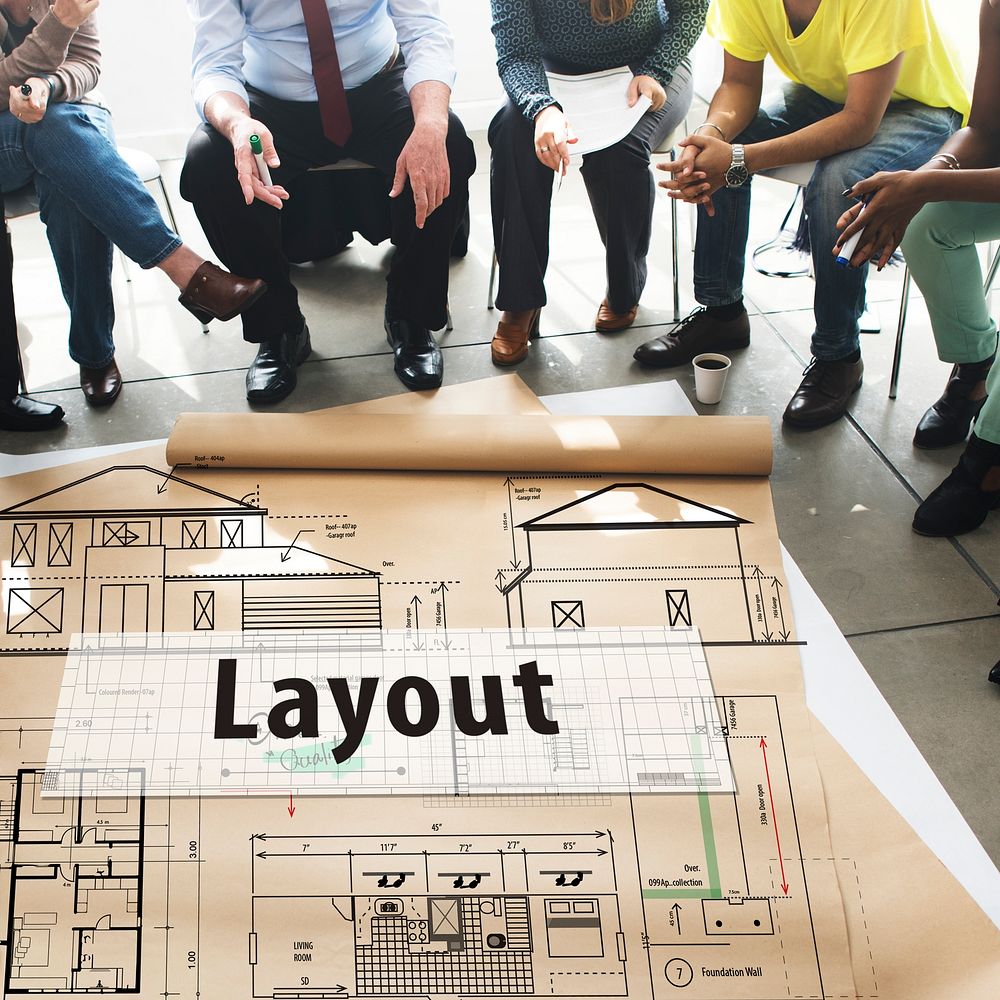 Layout Architect Construct Design Drawing Concept