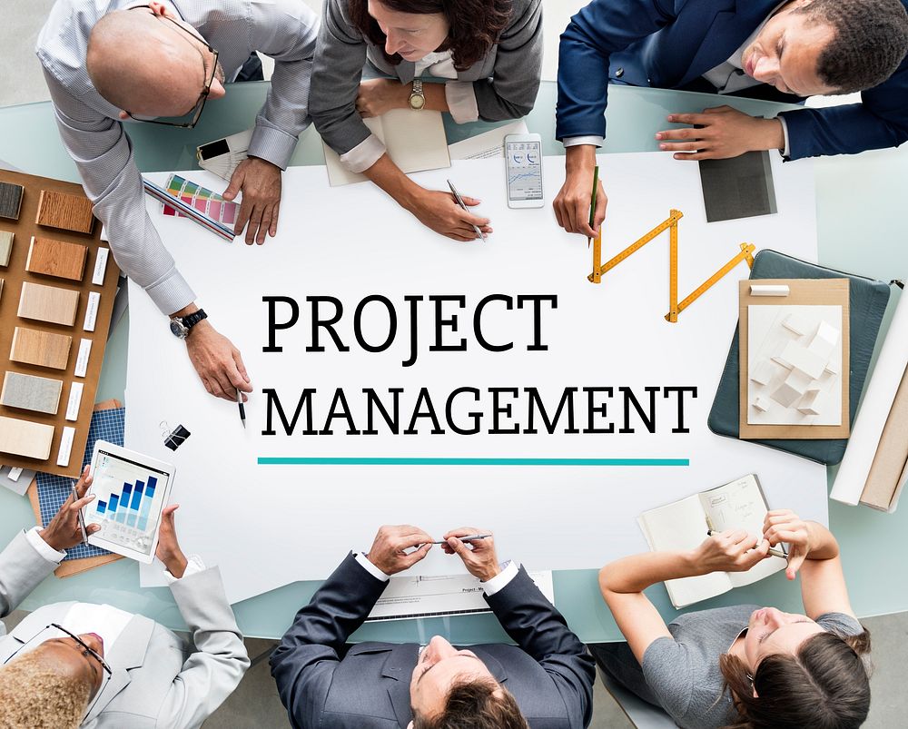 Project Management Work Process Organisation Concept