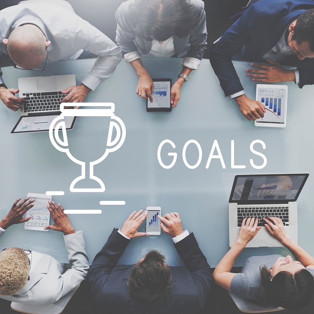 Goals Target Success Strategy Achievement Concept