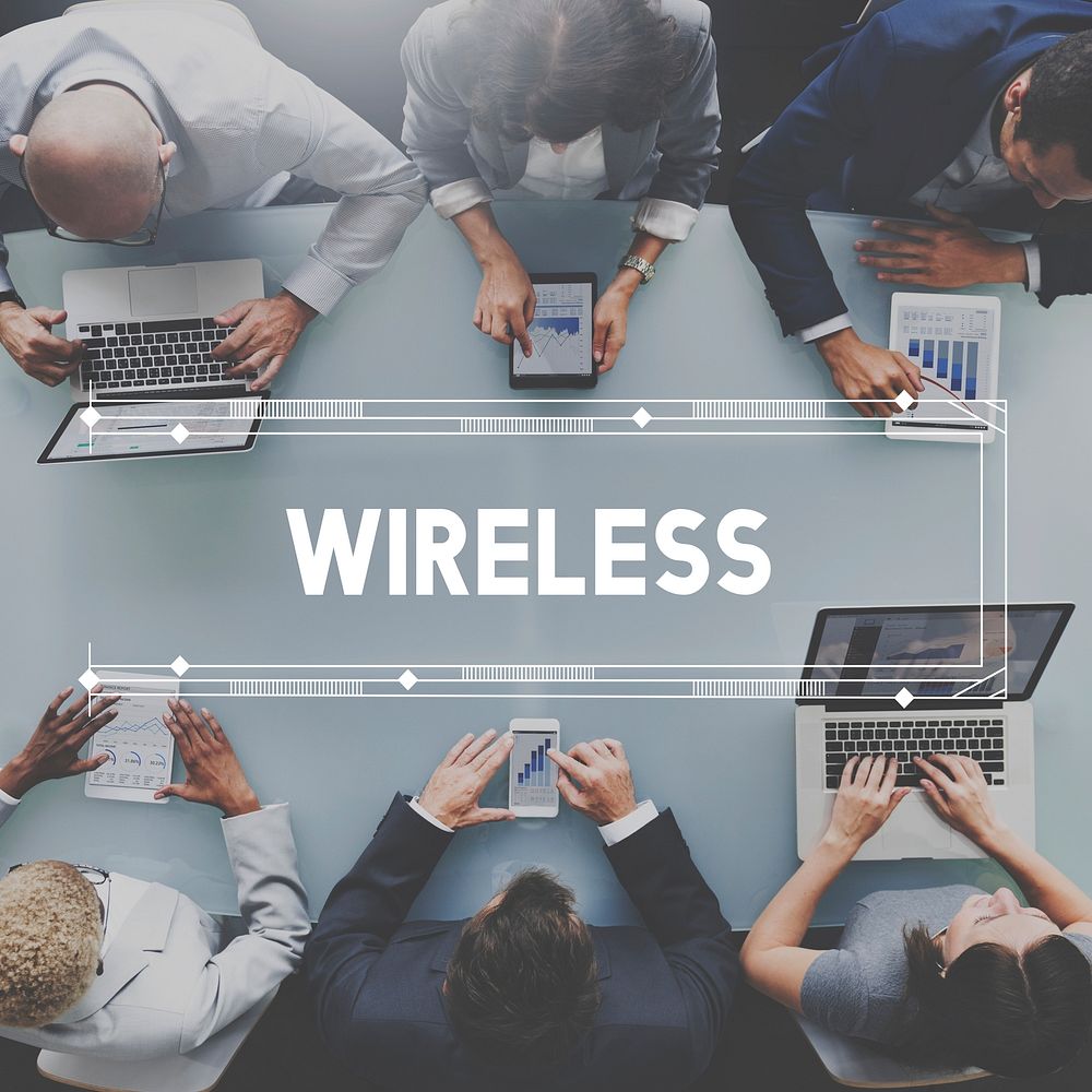 Wireless Network Technology Graphic Concept