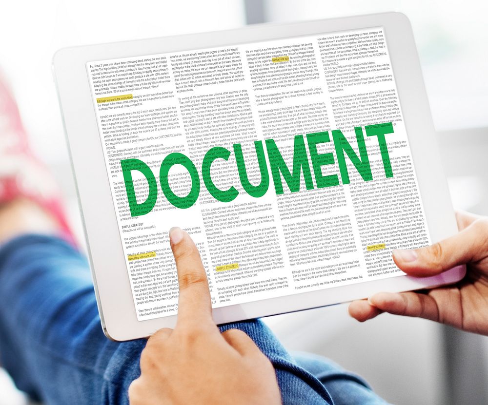 Document Forms Administrative Letters Notes Concept