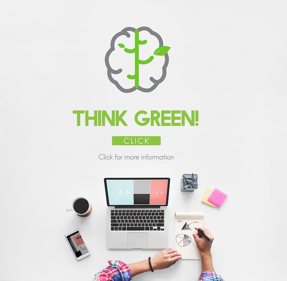 Go Green Refresh Think Green Concept