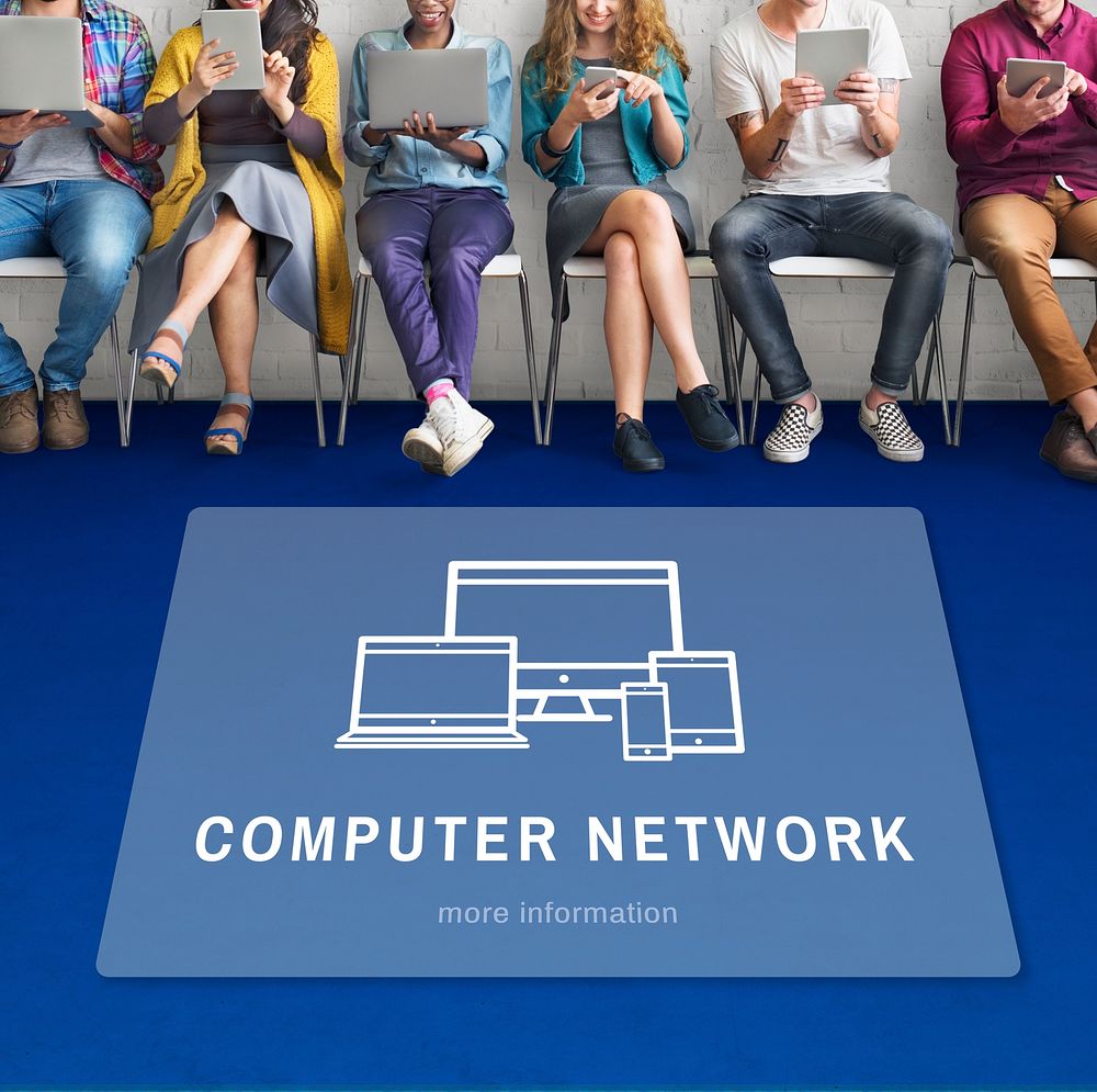 Computer Network Digital Design Innovation Concept