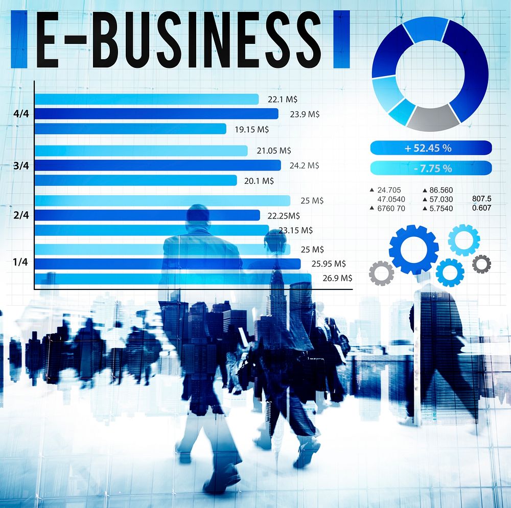 E-Business Online Marketing Strategy Corporate Concept