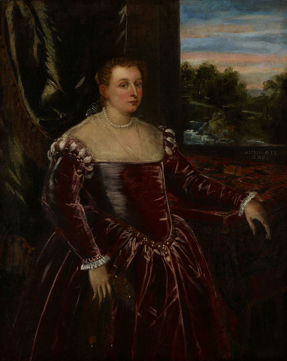 Three quarter length portrait of an unknown woman. Original from the Minneapolis Institute of Art.