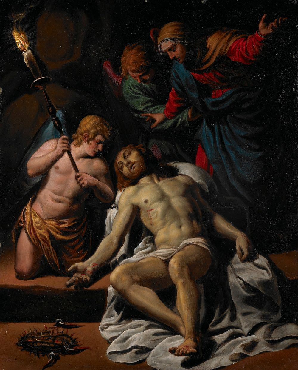 Lamentation over the dead Christ. Pietà. Original from the Minneapolis Institute of Art.