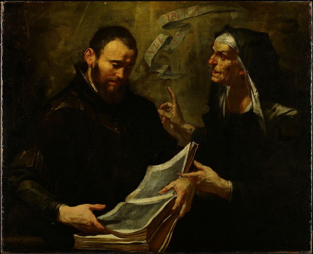 Saint Augustine and Saint Monica. Original from the Minneapolis Institute of Art.