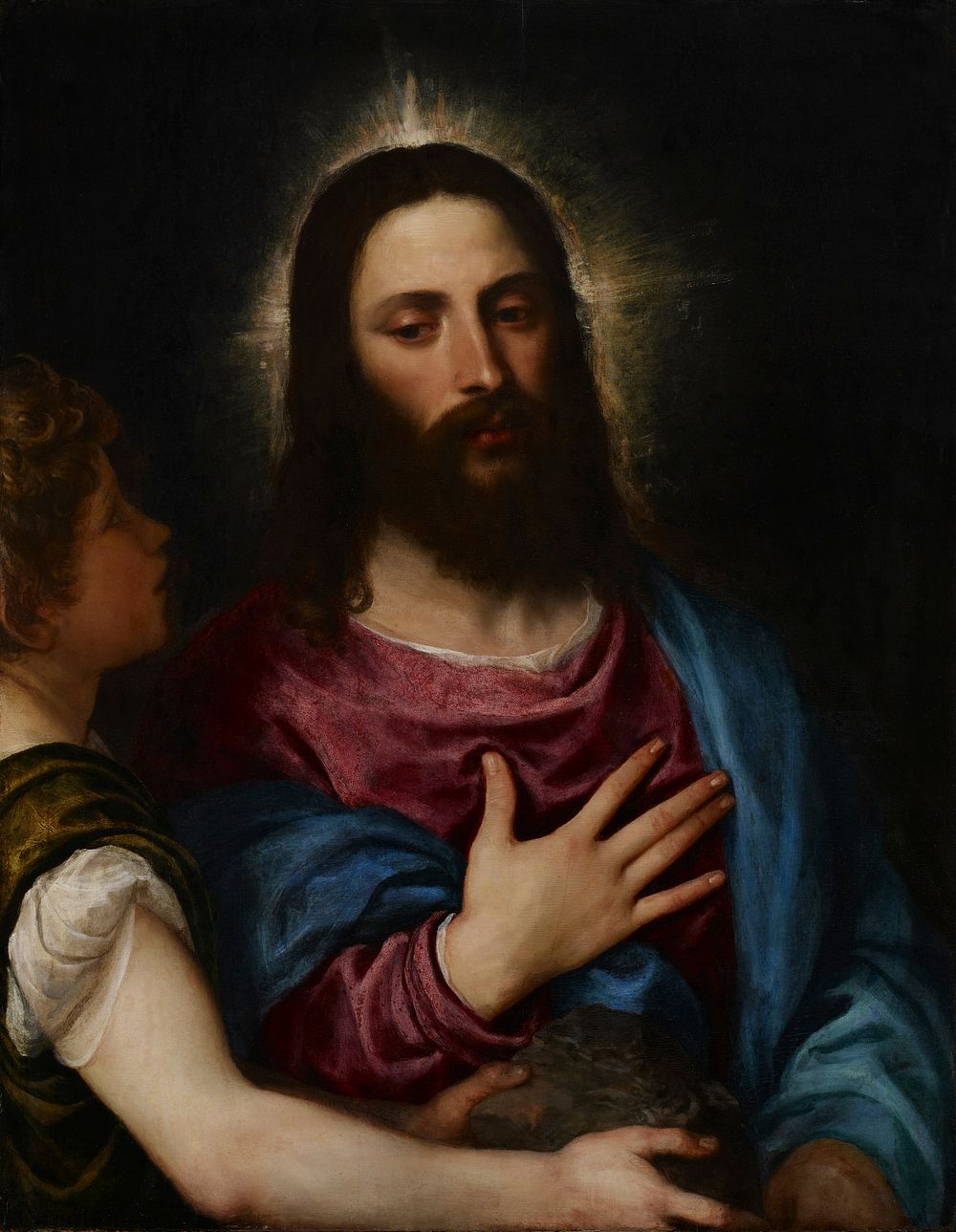 Religion: New Testament. Jesus Christ. Reverse is cradled.. Original from the Minneapolis Institute of Art.