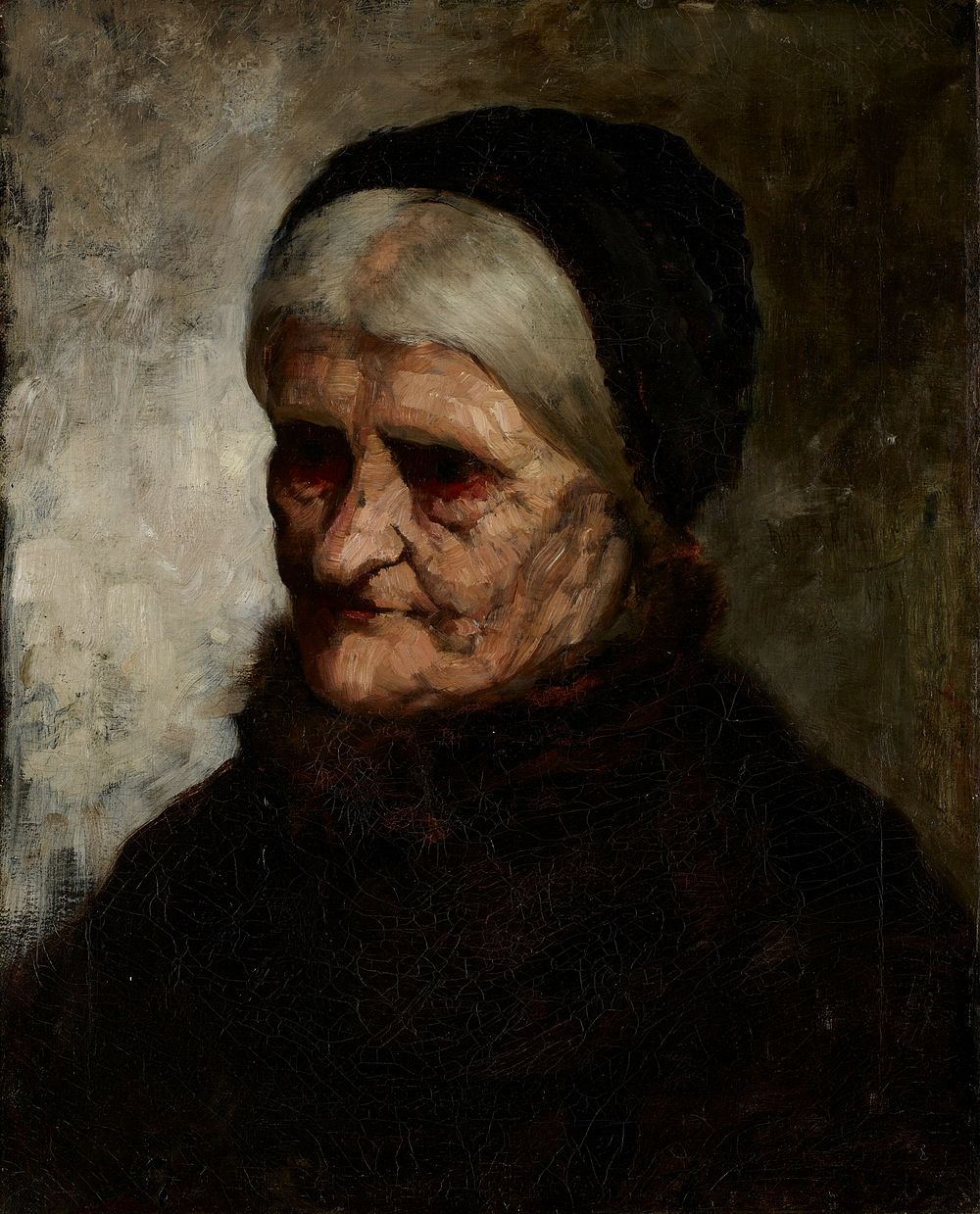 Portrait of an elderly woman.. Original from the Minneapolis Institute of Art.