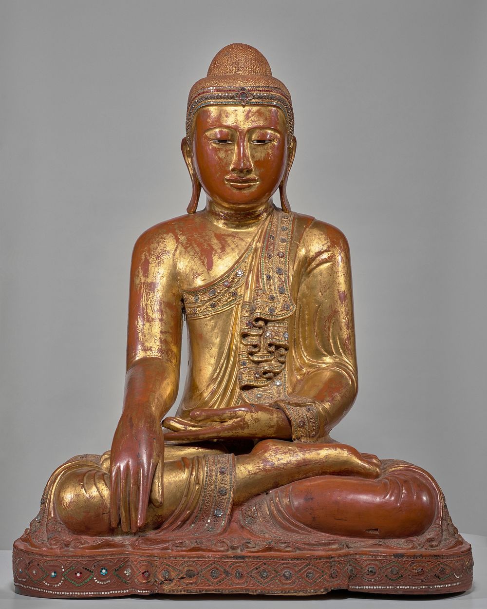 Enshrined Buddha. Original from the Minneapolis Institute of Art.