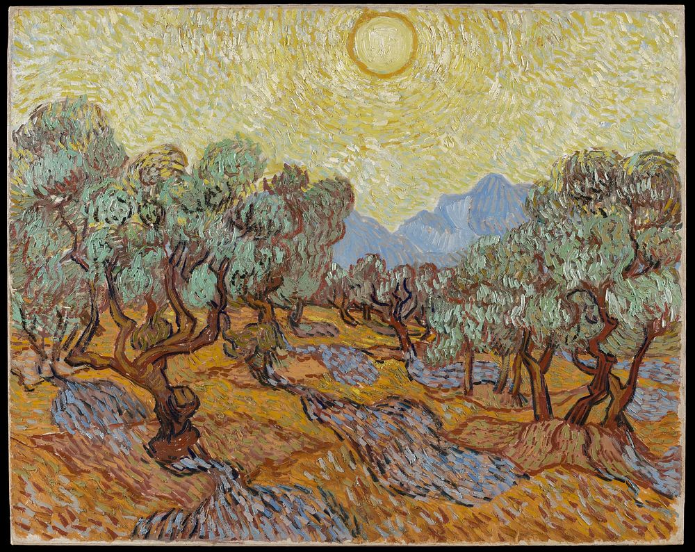 Olive Trees (1889) by Vincent van Gogh. Original from the Minneapolis Institute of Art.