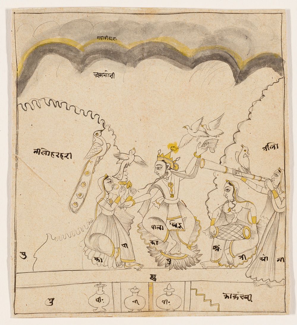 illustration from a Ramayana series; Sirohi. Original from the Minneapolis Institute of Art.