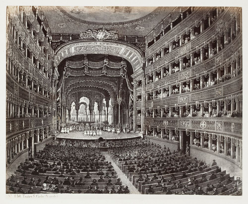 Teatro S. Carlo, Napoli. Original from the Minneapolis Institute of Art.