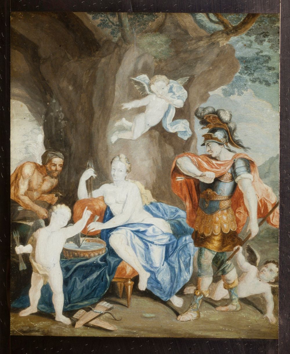 Mars, Venus and Cupid at the Forge of Vulcan. Original from the Minneapolis Institute of Art.