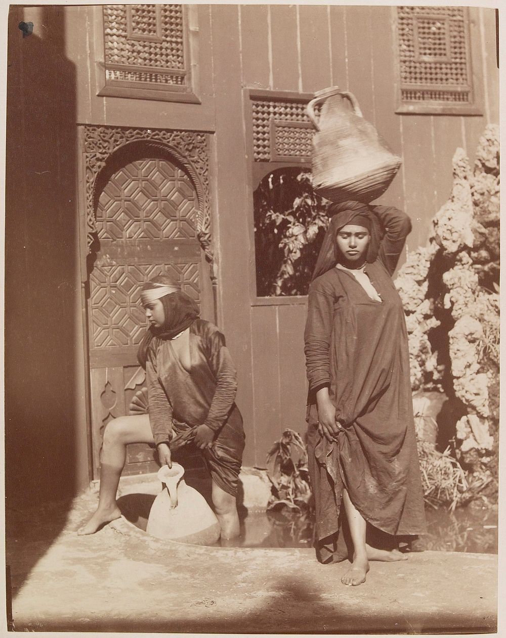 Near Eastern scene (two women at the well). Original from the Minneapolis Institute of Art.