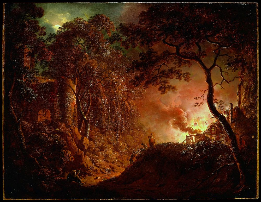 Cottage on Fire. Original from the Minneapolis Institute of Art.